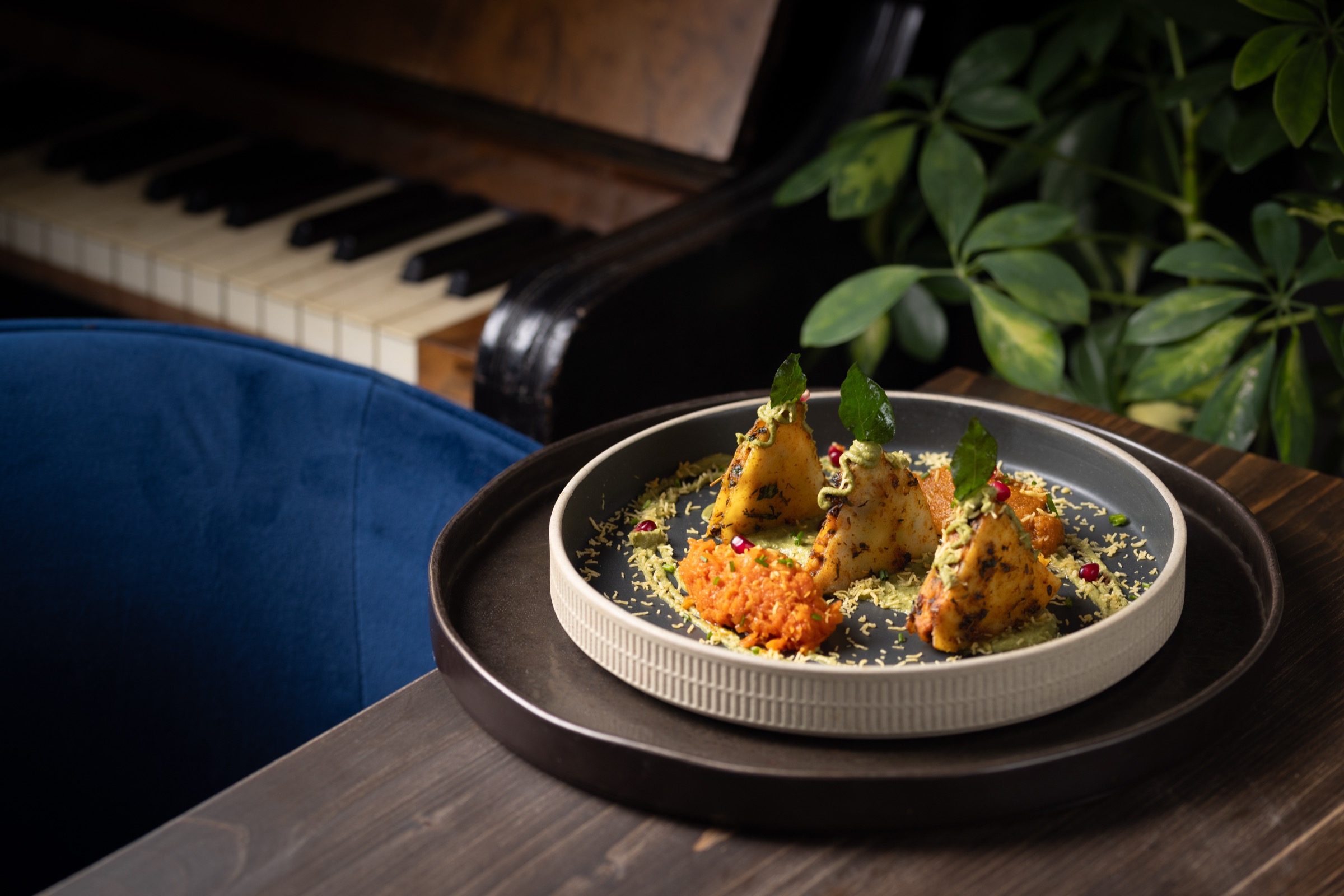 A dish from the Késarum carte — modern Indian fine dining in Southampton