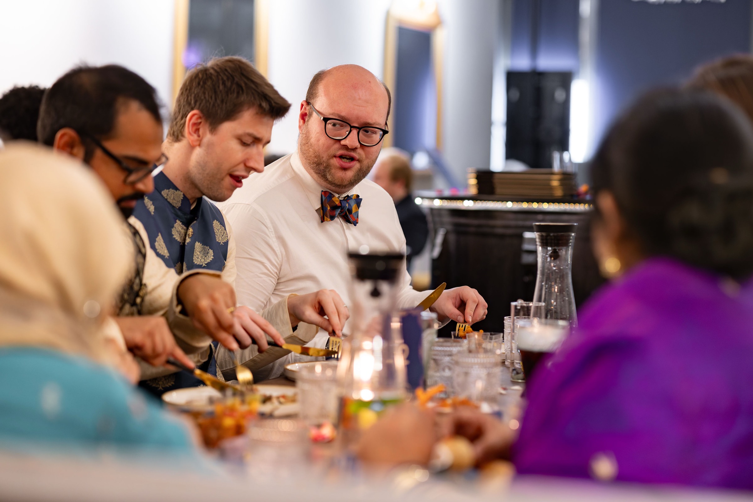 Private dining table at Késarum — exclusive-use Indian fine dining in Southampton
